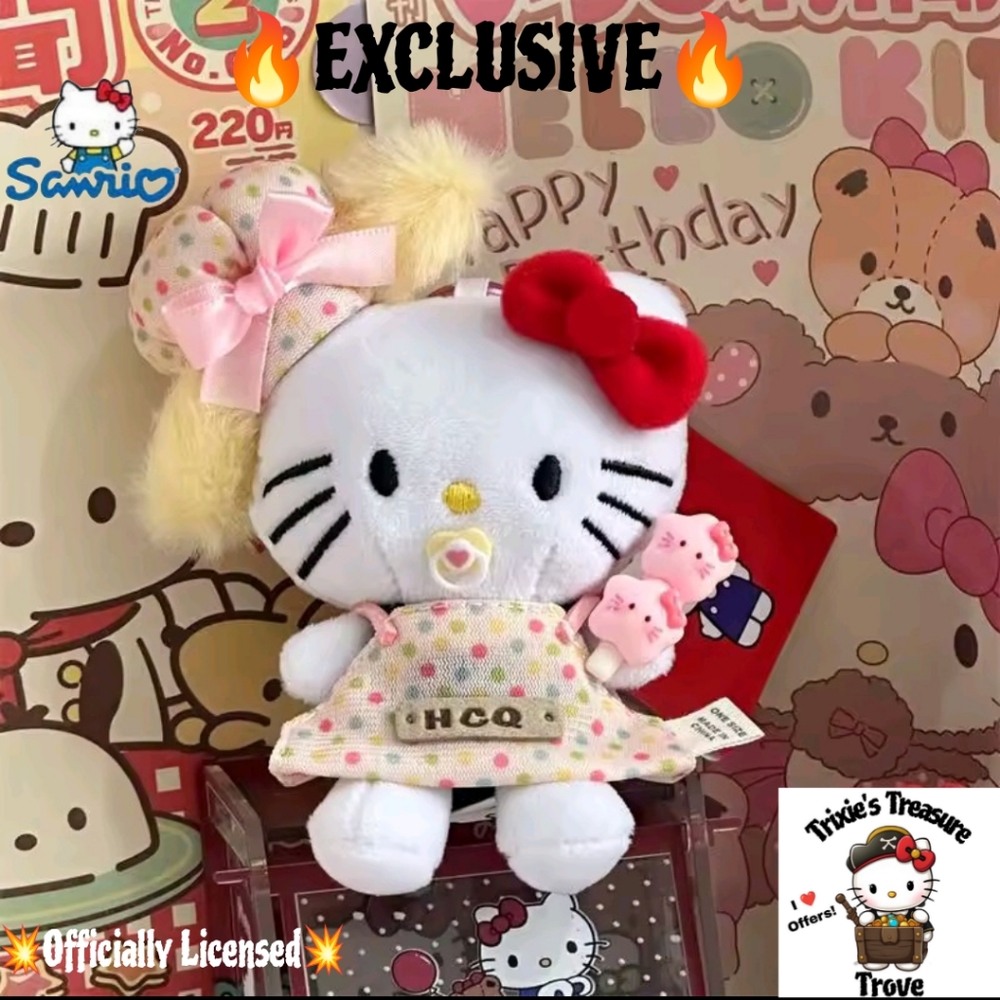 EXCLUSIVE - Hello Kitty Officially Licensed "Baby Chef" Purse Pal Plushie